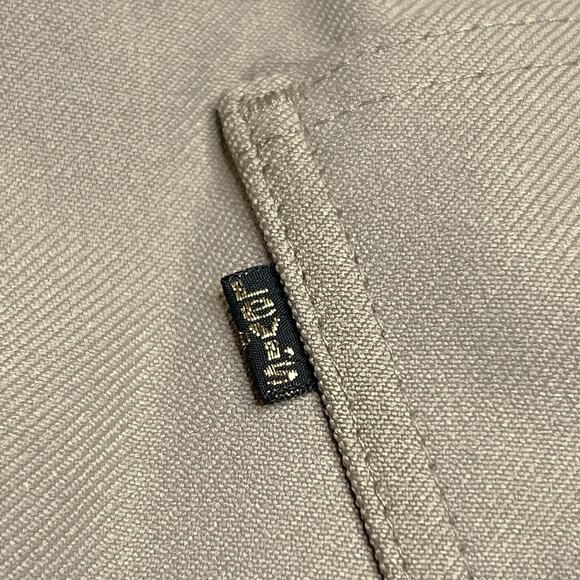 Vintage 60s Levi's Bootcut Flare Pants Khaki Gold Tab Men's 38 Retro Western - Picture 2 of 7